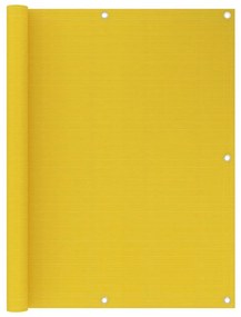 Διαχωριστικό Βεράντας Κίτρινο 120 x 600 εκ. από HDPE - Κίτρινο