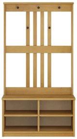 vidaXL Δέντρο χωλ "SANDNES" 87x40x159,5 εκ. Πεύκο μασίφ ξύλο