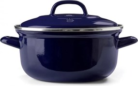 ΚΑΤΣΑΡΌΛΕΣ BK, DUTCH DUTCH OVEN WITH LID 22CM BLUE, ENAMELED