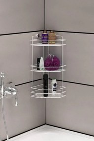 Ανοξείδωτη κολλητική γωνία μπάνιου τριών επιπέδων Τυρκουάζ