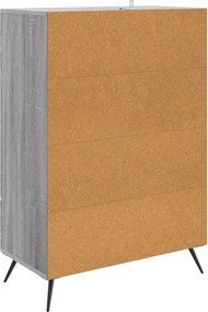 vidaXL Πλαϊνό γραφείο Γκρι Sonoma 66 x 34,5 x 95 εκ.