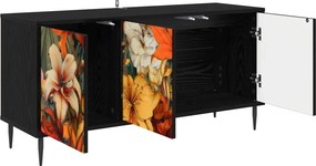 vidaXL Ντουλάπι TV GENNEP 102 x 33 x 51 εκ Μαύρη Δρυς