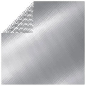 Κάλυμμα Πισίνας Ηλιακό Oρθογώνιο Ασημί 6x4 μ. από Πολυαιθυλένιο