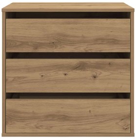 vidaXL Συρταριέρα Γωνιακή Αρτισιανή Δρυς 60x41x58 εκ. Επεξεργ. Ξύλο