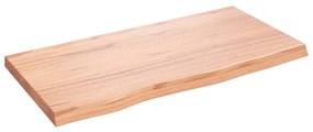 vidaXL Επιφ Τραπεζιού Αν Καφέ 80x40x(2-4)εκ. Επεξ. Μασίφ Ξύλο Δρυός
