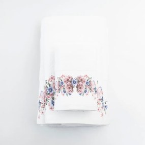 Πετσέτα Προσώπου Bellerose - 50 x 90 cm - Λευκό - Borea