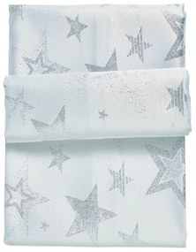 Χριστουγεννιάτικο Runner Polyester 45x140εκ. Christmas 0719 Ασημί-Ιβουάρ Das Home