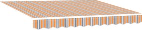 vidaXL Χειροκίνητη αναδιπλούμενη τέντα με LED 3,5 x 2,5 μ