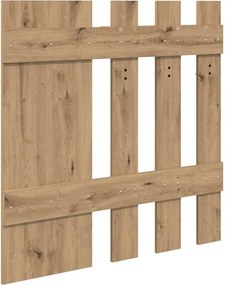 vidaXL Τοίχου Κρεμάστρα Artisan Oak 100 x 10 x 100 εκ.