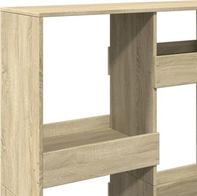 vidaXL Βιβλιοθήκη Sonoma Δρυς 100x33x135 εκ. από Επεξεργασμένο Ξύλο