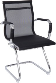 BF3200V Πολυθρόνα Γραφείου Επισκέπτη - Mesh Μαύρο   2τμχ