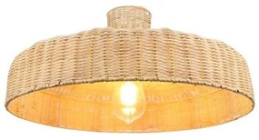 Κρεμαστό Φωτιστικό Οροφής E27 Rattan Φυσικό 124-01344-04 Luma Lighting-124-01344-04-Μπεζ 124-01344-04