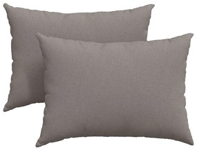 vidaXL Μαξιλάρι Καναπέ 2 pcs Taupe 70 x 50 cm ύφασμα