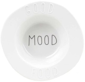 Ντιπάκι Good Mood Food RD0016205 Φ12x3,5cm White-Black Raeder Πορσελάνη