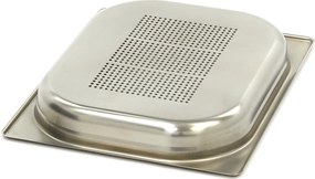 Gastronorm Container - 1/2 GN - 4cm Deep - Stainless Steel - Perforated