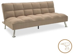 Intrahome Καναπές-κρεβάτι CARPATHIANALEXA Intrahome 3θέσιος με ύφασμα μπεζ-καφέ 189x92x82εκ | SKU: INTRAPA-146111132