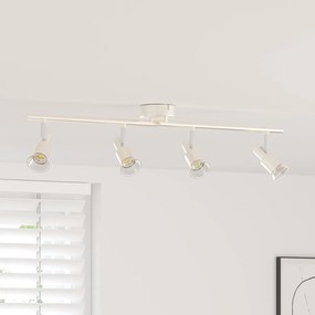 vidaXL Σποτ οροφής Βουρτσισμένο Νίκελ 70 x 9 x 12.5 εκ Ατσάλι