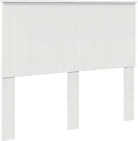 vidaXL Κεφαλάρι με κεφαλάρι Λευκό 120 cm Επεξεργασμένο ξύλο