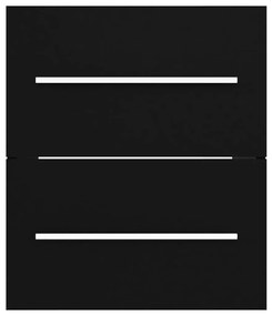 Ντουλάπι Νιπτήρα Μαύρο 41 x 38,5 x 48 εκ. από Μοριοσανίδα - Μαύρο