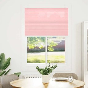 vidaXL Πλισέ Στόρι Ροζ 85x100 εκ. Πλάτος Υφάσματος 84,4 εκ. Πολυεστέρας