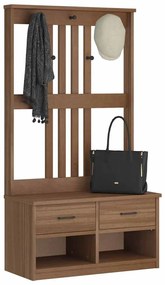 vidaXL Δέντρο χωλ "SANDNES" 87x40x159,5 εκ. Πεύκο μασίφ ξύλο