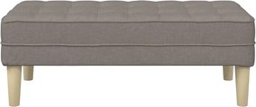 vidaXL παγκάκι Taupe 113 x 57 x 39 εκ. ύφασμα