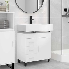 vidaXL Έπιπλο μπάνιου Λευκό 60 x 35 x 60 εκ. Επεξεργασμένο Ξύλο