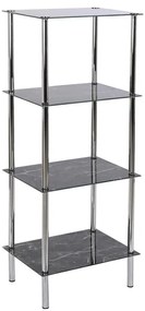 Ράφια Μπάνιου DKD Home Decor Κρυστάλλινο Χάλυβας (40 x 30 x 105 cm)