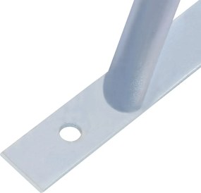 vidaXL Βραχίονες Στήριξης Στύλων Περίφραξης 3 τεμ. Γαλβανισμένο Ατσάλι