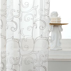 Κουρτίνα (140x270) Με Τρουκς Whitegg K0159 Λευκό