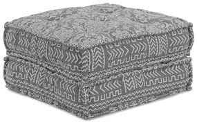 vidaXL Μοντέρνο Πουφ Ανοιχτό Γκρι 70x70x36 Ύφασμα