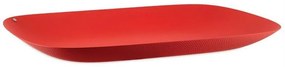 Δίσκος Σερβιρίσματος Ανάγλυφος Moiré MW70 RT 45x34cm Μεταλλικός Red Alessi Μέταλλο