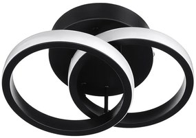 POWERTECH LED φωτιστικό οροφής HLL-0081, 20W, 4000K, 24.5x16.5cm, μαύρο