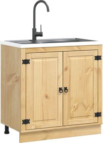 vidaXL Ντουλαπιού (Cabinet) SKI Μέλι Καφέ 80 x 46 x 81 εκ