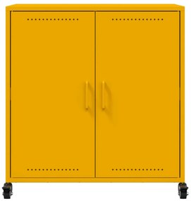 vidaXL Ντουλάπι Μουσταρδί 68x39x72 εκ. από Ατσάλι