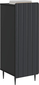 vidaXL Πλαϊνό γραφείο Μαύρο 34,5 x 33 x 92 εκ. Επεξεργασμένο Ξύλο