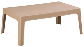 Τραπεζάκι παραλίας SLEEK Ορθογώνιο Πολυπροπυλένιο σε Καπουτσίνο 99x59.5x39.5Υεκ. 99x59.5x39.5 εκ.