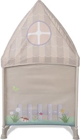 BABY COT SWEET HOME 2 LAYERS WITH ROOF BEIGE