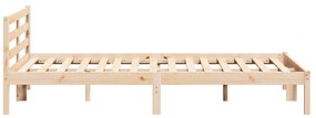 vidaXL Κρεβάτι με Κεφαλάρια 140x220 εκ. Μασίφ Ξύλο Πεύκου