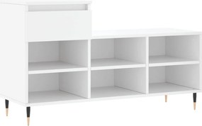 vidaXL Παπουτσοθήκη Λευκή 102x36x60 εκ. από Επεξεργασμένο Ξύλο