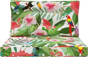 vidaXL Μαξιλάρι Καναπέ Εξωτερικού Χώρου 2 pcs πολύχρωμο Πολυεστέρας