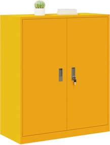 vidaXL Ντουλάπι αποθήκευσης Χαμομηλί κίτρινο 90 x 40 x 105 cm Ατσάλι