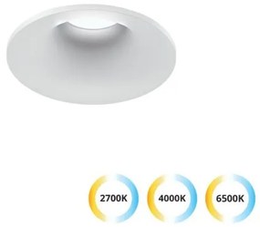 Χωνευτό Σποτ Φωτιστικό Οροφής LED 10W Λευκό 3CCT Φ13cm Alvey 4323100 Viokef-4323100-Λευκό 4323100