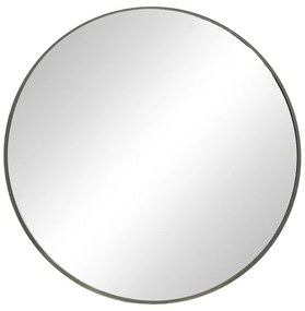 Καθρέπτης Emmett Inart μαύρο αλουμίνιο Φ80x2.5εκ 80x2.5x80 εκ.