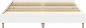 vidaXL Σκελετός Κρεβατιού 2 τμχ. Λευκό 152 x 203 cm Επεξεργασμένο Ξύλο