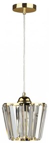 Φωτιστικό Οροφής Neva 216714 E27 20x20x70cm Gold Megapap Glass