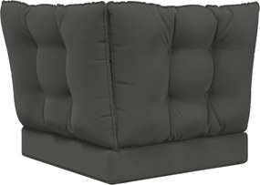 vidaXL Μαξιλάρι Καναπέ Εξωτερικού Χώρου 3 pcs Ανθρακί Πολυεστέρας