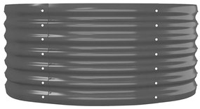 vidaXL Ζαρντινιέρα Ανθρακί 440x80x36 εκ Γαλβανισμένος χάλυβας