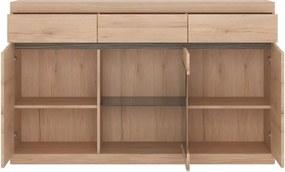 Μπουφές με βιτρίνα Santiago 3D3S - 150.00Χ40.00Χ92.10cm