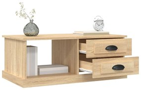 vidaXL Τραπεζάκι Σαλονιού Sonoma Δρυς 90x50x35 εκ. Επεξεργασμένο Ξύλο